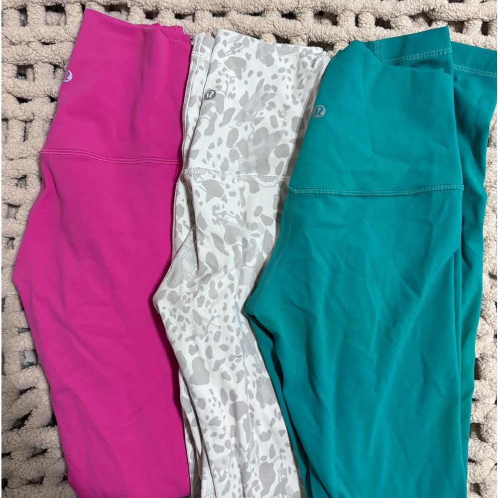 Bundle of 3 lululemon align leggings 28”